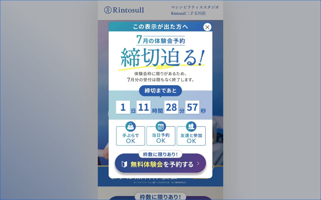 Rintosull公式サイトのトップページ