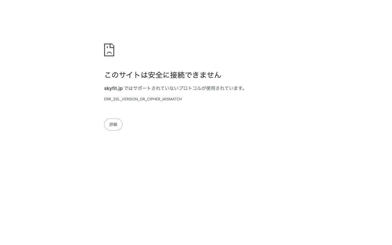 SKY FIT公式サイトのトップページ